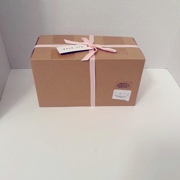 New Rae Dunn PINK “WAKE UP MAKE UP” Brush Holder Set - Picture 3 of 7